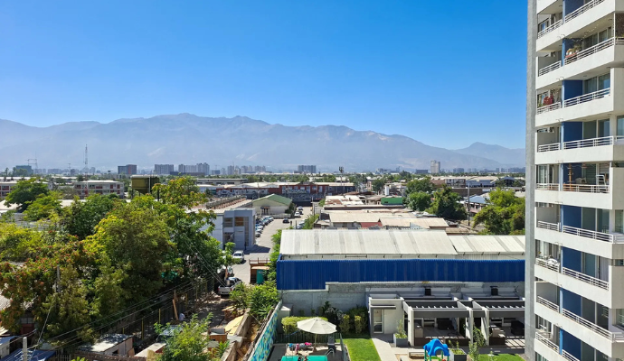 Departamento en arriendo en San Miguel de 2D+2B con estacionamiento y bodega