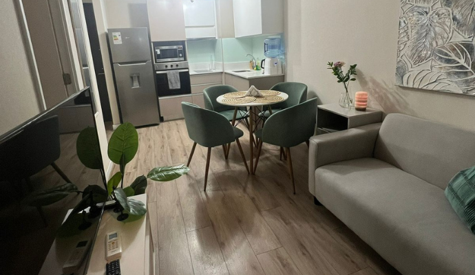 Departamento amoblado de 1 dormitorio y 1 baño en Santiago Centro