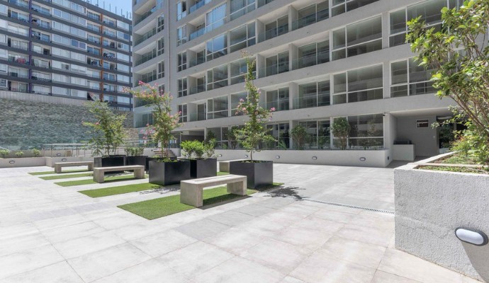 Departamento amoblado de 1 dormitorio y 1 baño en Santiago Centro