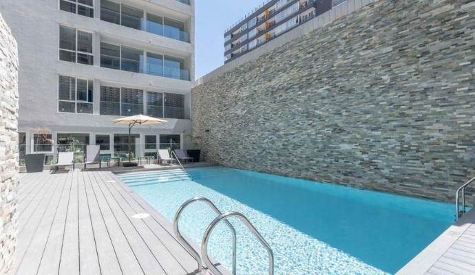 Departamento amoblado de 1 dormitorio y 1 baño en Santiago Centro