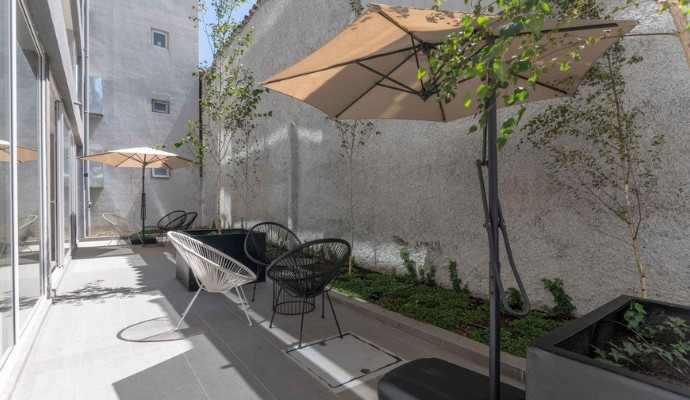 Departamento amoblado de 1 dormitorio y 1 baño en Santiago Centro
